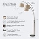 preview thumbnail 3 of 7, Brightech Trilage 84 in. Oil Brushed Bronze Mid-Century Modern 3-Light Adjustable LED Floor Lamp with 3 Beige Fabric Drum Shades