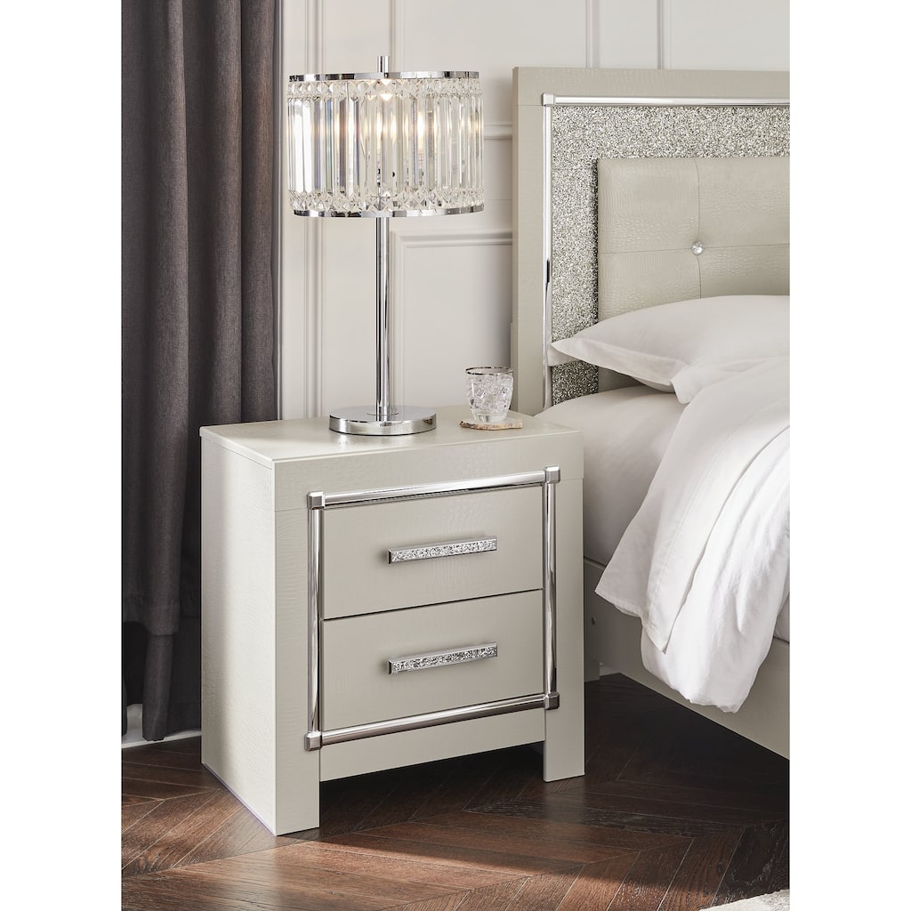 Signature Design by Ashley Zyniden Silver Nightstand