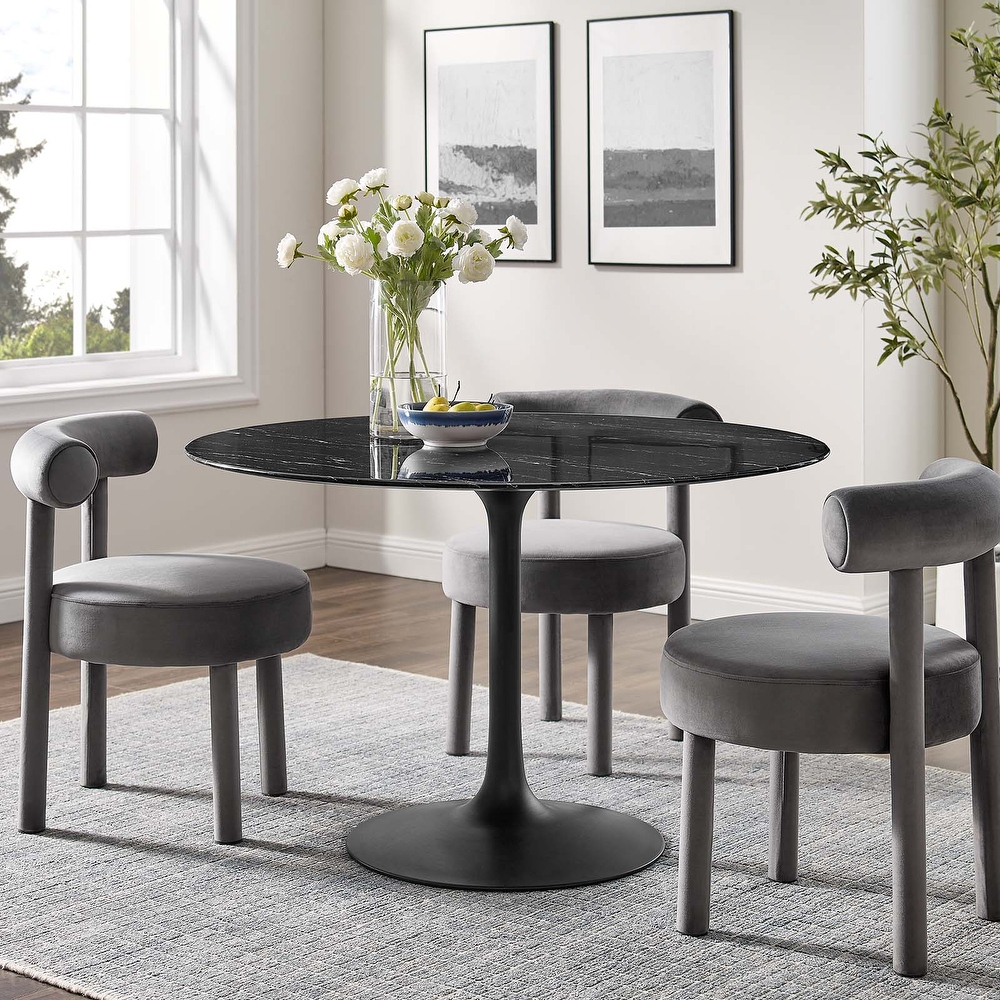 Modway round shop dining table