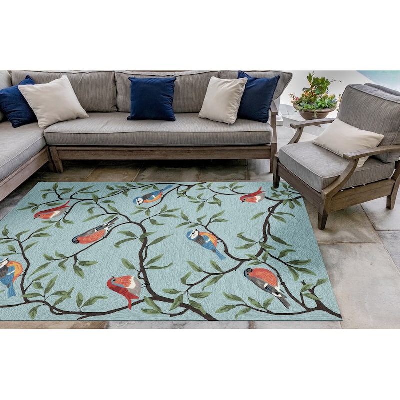 Liora Manne Ravella Birds On Branches Indoor/Outdoor Rug