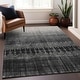 preview thumbnail 1 of 16, Machine Washable Indoor/ Outdoor Boho Ombre Chantille Rug Black - 10' x 14'