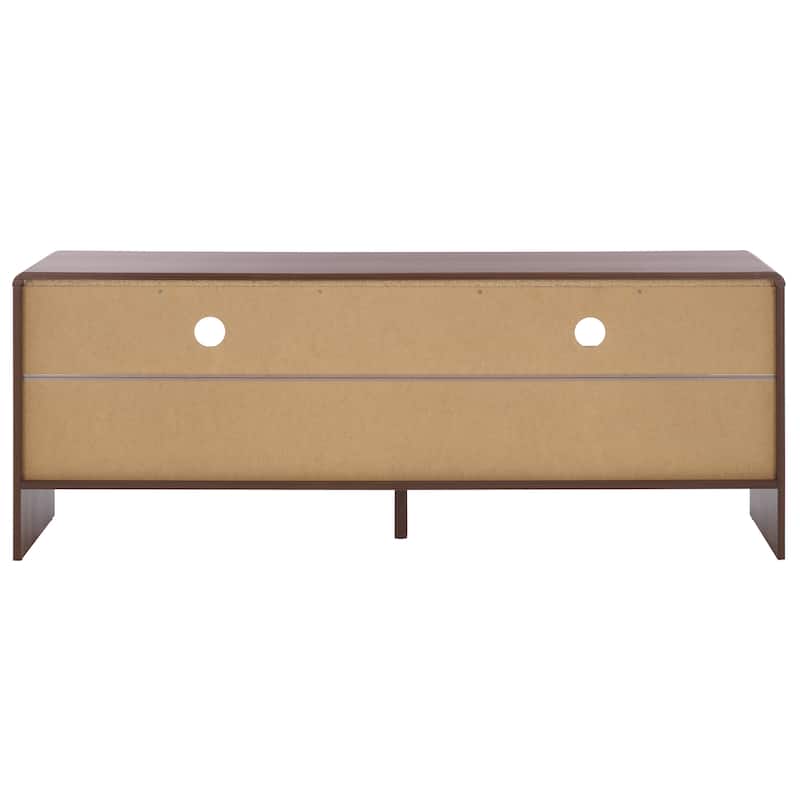SAFAVIEH Arsenio 2-Drawer 2-Shelf Entertainment Media Stand for TVs up to 65" - 61"W x 16"D x 24"H