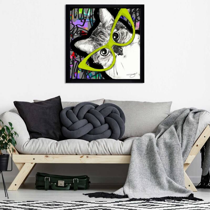 "Cat in Glasses" by Jodi Print on Acrylic