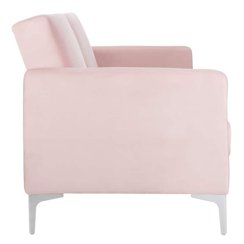 SAFAVIEH Ayana Contemporary Velvet Foldable Futon Bed