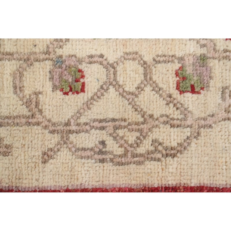 Hand Knotted Oriental 100% Wool Carpet Transitional Floral Navy Blue & Blues Oushak Area Rug - 13' 6'' X 10' 5''