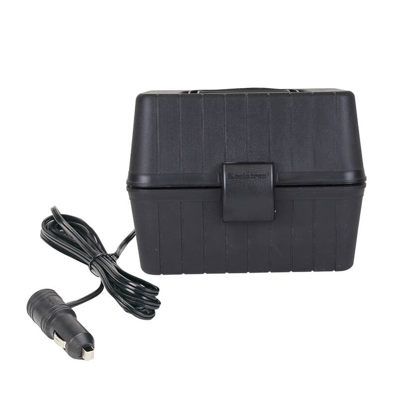 Koolatron 12V Heating Lunch Box Stove, 1.6 Qt (1.5 L), Black, 6 ft (1.8m) Cord, Heats to 300F (149C) - Black
