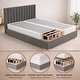 preview thumbnail 28 of 37, Onetan 8-Inch & 4-Inch Wooden Box Spring/Foundation Ideal for Mattress, No Assembly Needed, White.