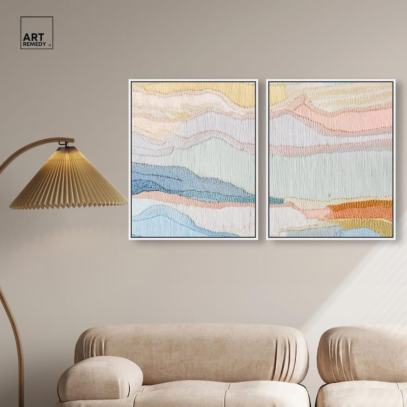 Gentle Breeze II Canvas Set of 2 by Art Remedy