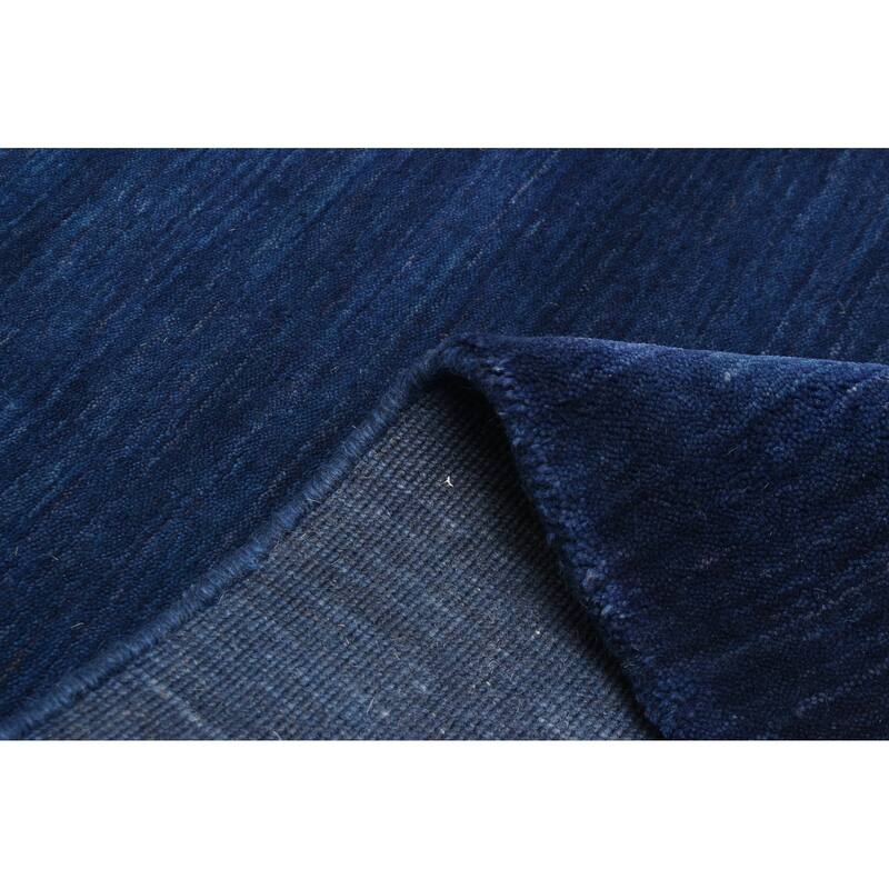 ECARPETGALLERY Hand Loomed Kashkuli Gabbeh Dark Navy Wool Rug - 3'11 x 5'6