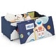 preview thumbnail 1 of 31, Costway Kids Upholstered Storage Ottoman Bench Versatile Toy Chest - See Details Blue