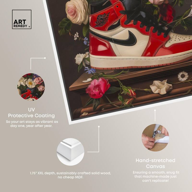 Sneaker Bouquet II Canvas by Art Remedy