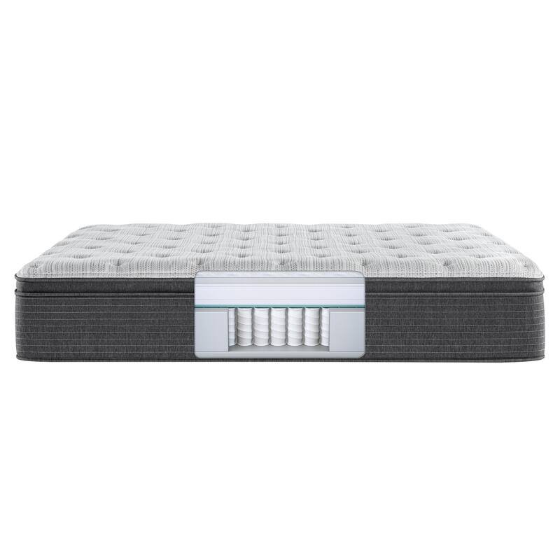 Beautyrest Silver BRS900 15-inch Plush Pillow Top Mattress Set