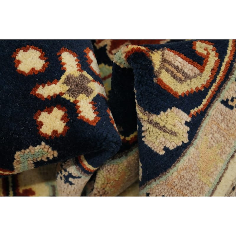 Hand Knotted Oriental 100% Wool Carpet Transitional Medallion Beige & Ivories Oushak Area Rug - 13' 9'' X 9' 10''
