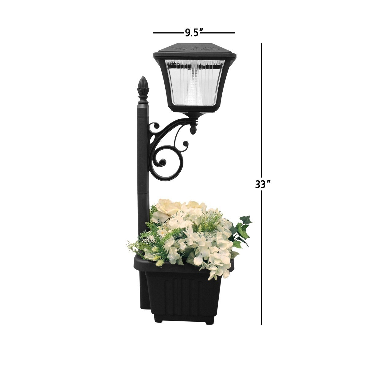 Shop Gama Sonic 111201 Plantern 27 Tall Solar Powered 6000k Led