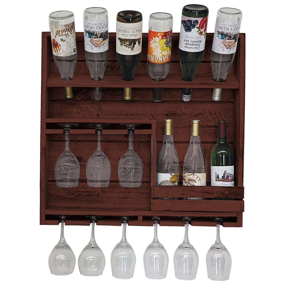 Farmhouse 9-Bottle Wine Display
