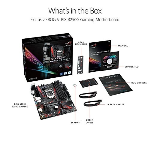 Shop Asus Rog Strix B250g Gaming Lga1151 Ddr4 Hdmi Dvi M 2 Micro Atx Motherboard With Usb 3 1 Overstock 17925481