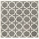 preview thumbnail 149 of 155, SAFAVIEH Handmade Chatham Clemma Modern Moroccan Wool Rug 4' Square - Dark Grey/Ivory - Square