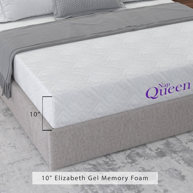 NapQueen Elizabeth 10" Cooling Gel Memory Foam Mattress