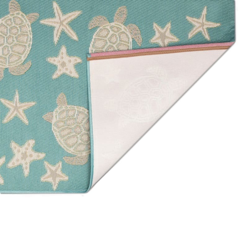 Liora Manne Esencia Turtle And Stars Indoor/Outdoor Mat