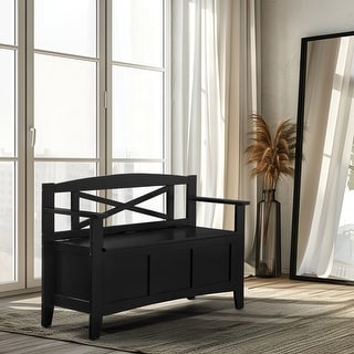 Entryway Bench with Flip Up Storage