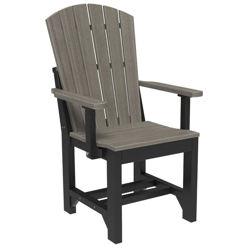 Set of 4 Poly Lumber Adirondack Dining Chairs