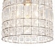 preview thumbnail 33 of 53, Vintage Glam Crystal Bird Cage Lantern Chandelier - Distressed Brass