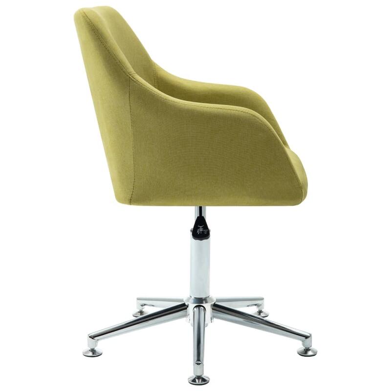 vidaXL Dining Chair 2 Pcs 360 Degrees Swivel Accent Chair with Arms Fabric - 21.7" x 20.9" x (30.7"-36.2")