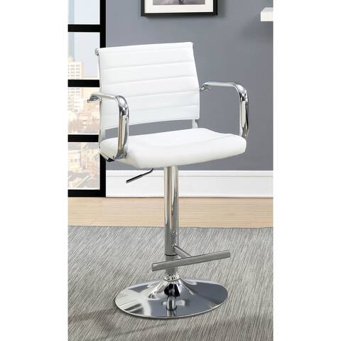 Furniture of America Fito Contemporary Faux Leather Padded Barstool