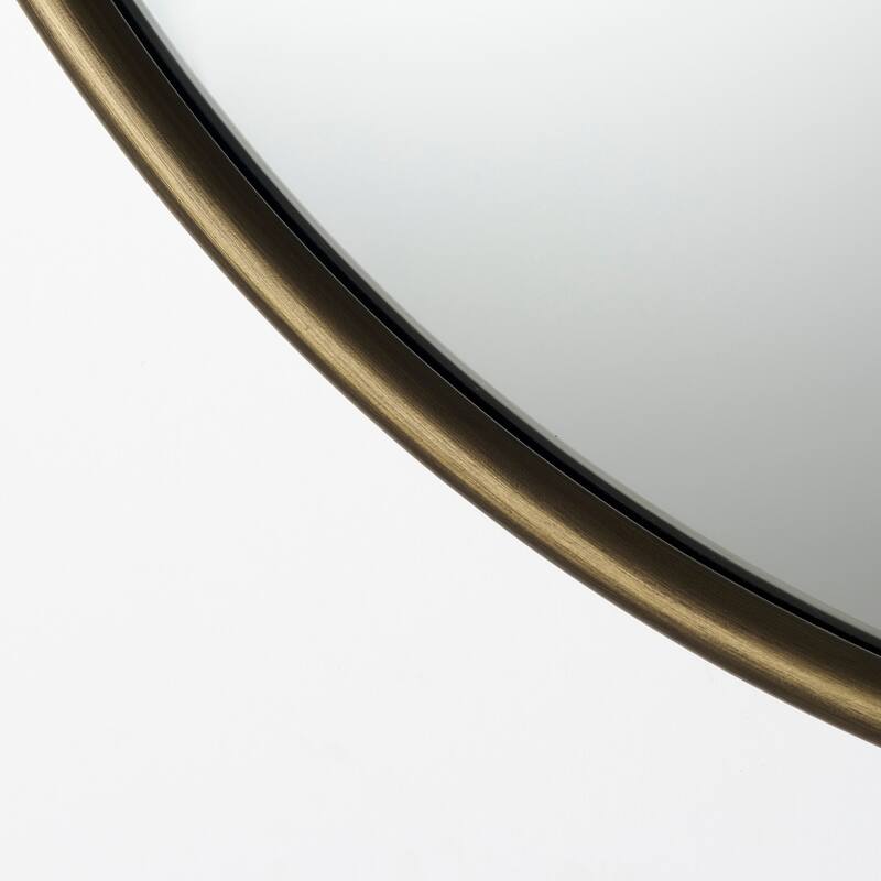 Piper Metal Frame Large Round Mirror