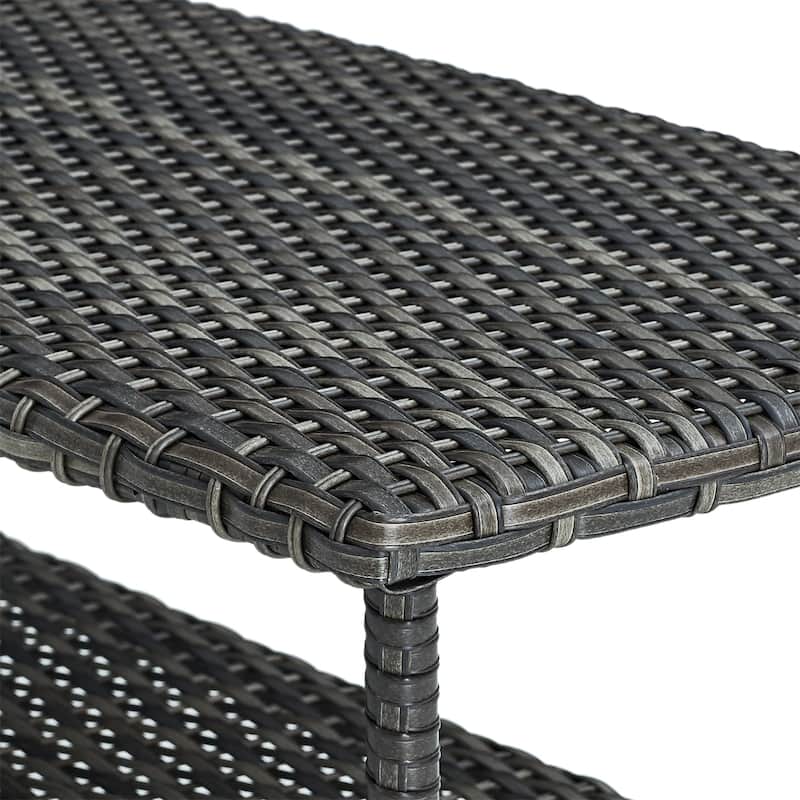 Outdoor Patio Furniture Coffee Table Rattan PE Wicker Table