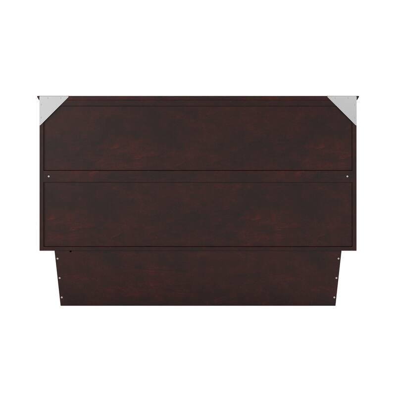 Monroe Queen Murphy Bed Chest with Mattress and Built-In Charger