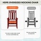 preview thumbnail 137 of 174, Outdoor Patio HDPE Rocking Chiar, Extra Wide Seat & Backrest