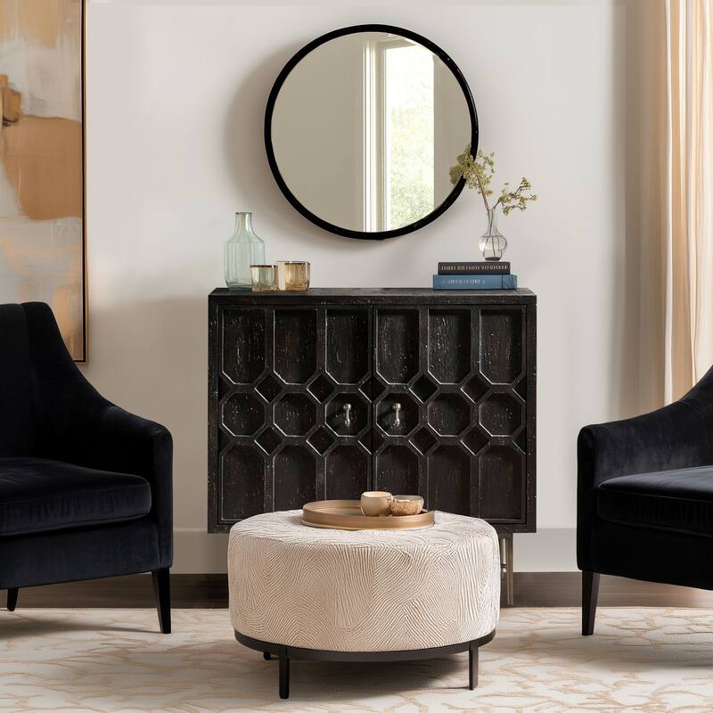 Madison Park Hanley Honeycomb 2-door wood storage cabinet