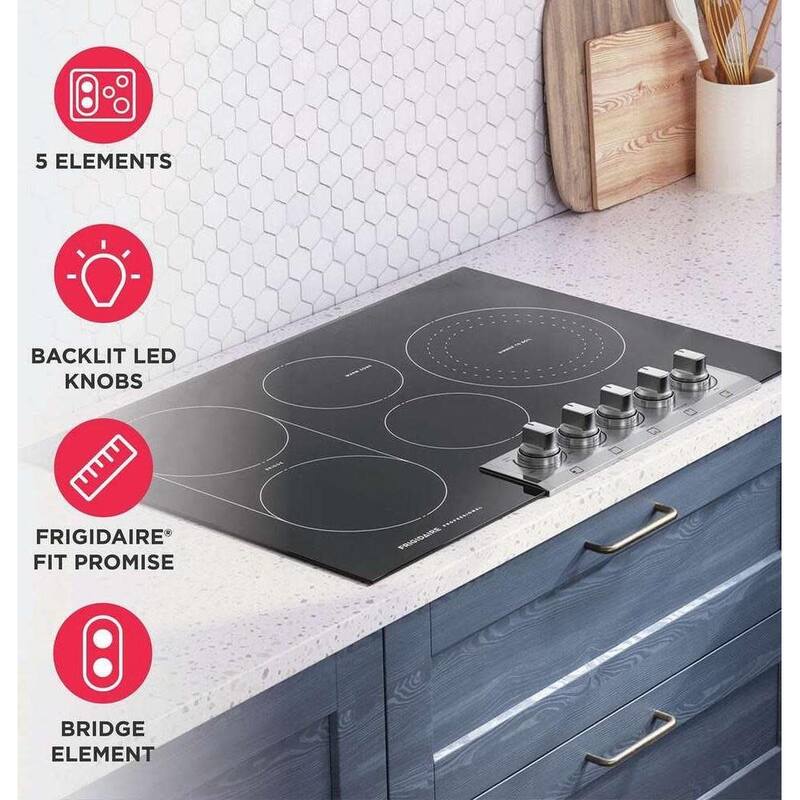 Frigidaire PCCE3080A Professional Series 30" Wide 5 Burner Electric