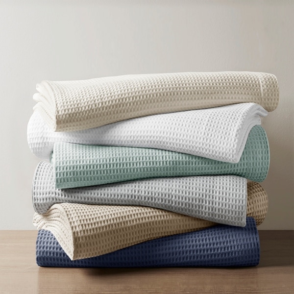 Cotton waffle weave blanket sale