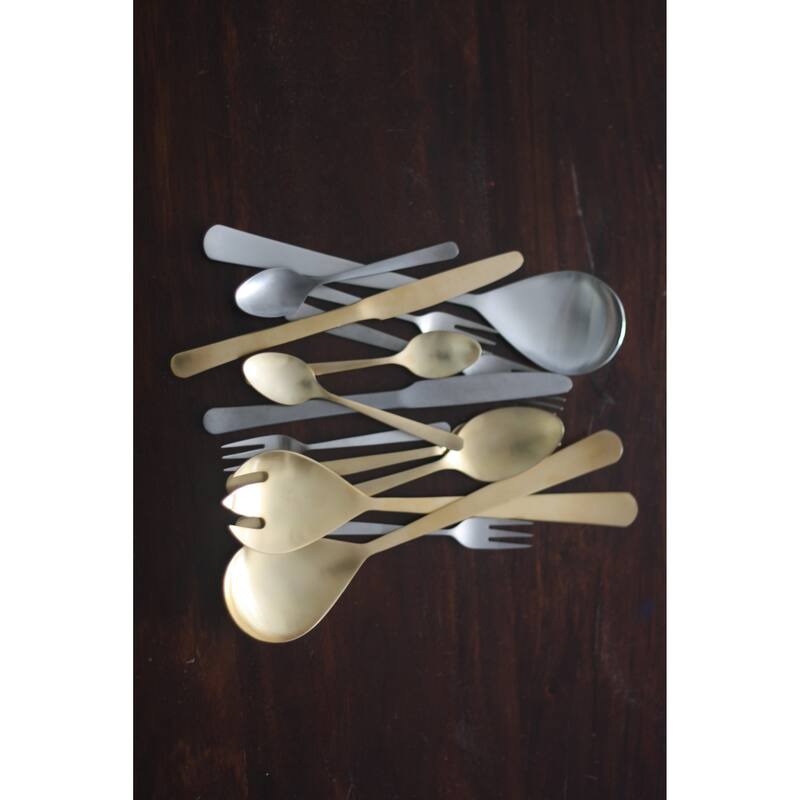 Canvas Home Oslo Collection 2-Piece Serving Spoon Gift Set - Gold