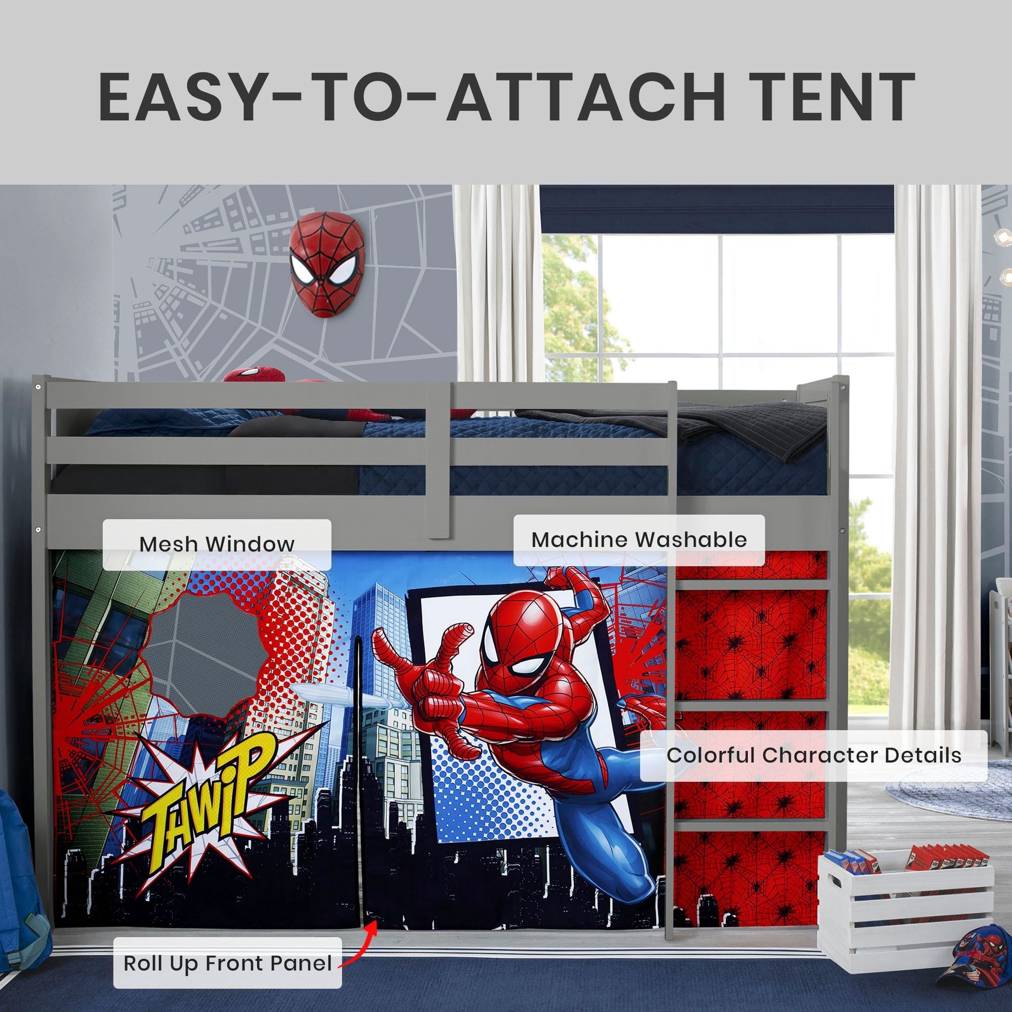 Spider Man Loft Bed Tent Bed Sold Separately On Sale Bed