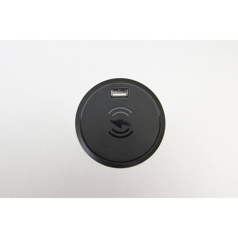 Contemporary Style 3pc Bed 2x Nightstand Set Diamond Handles Silver Bedroom Furniture