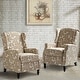 preview thumbnail 58 of 63, HULALA HOME Damaris Mid-Century Modern Manual Pushback Recliner with Wingback Design Set of 2