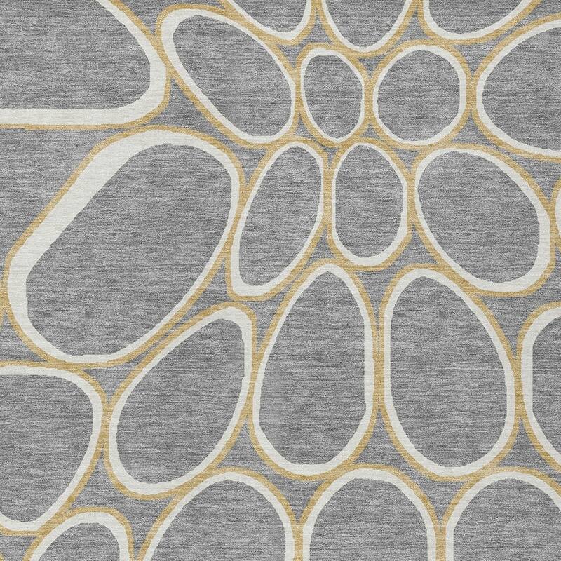 HomeRoots Abstract Transitional Rectangle Outdoor Rug