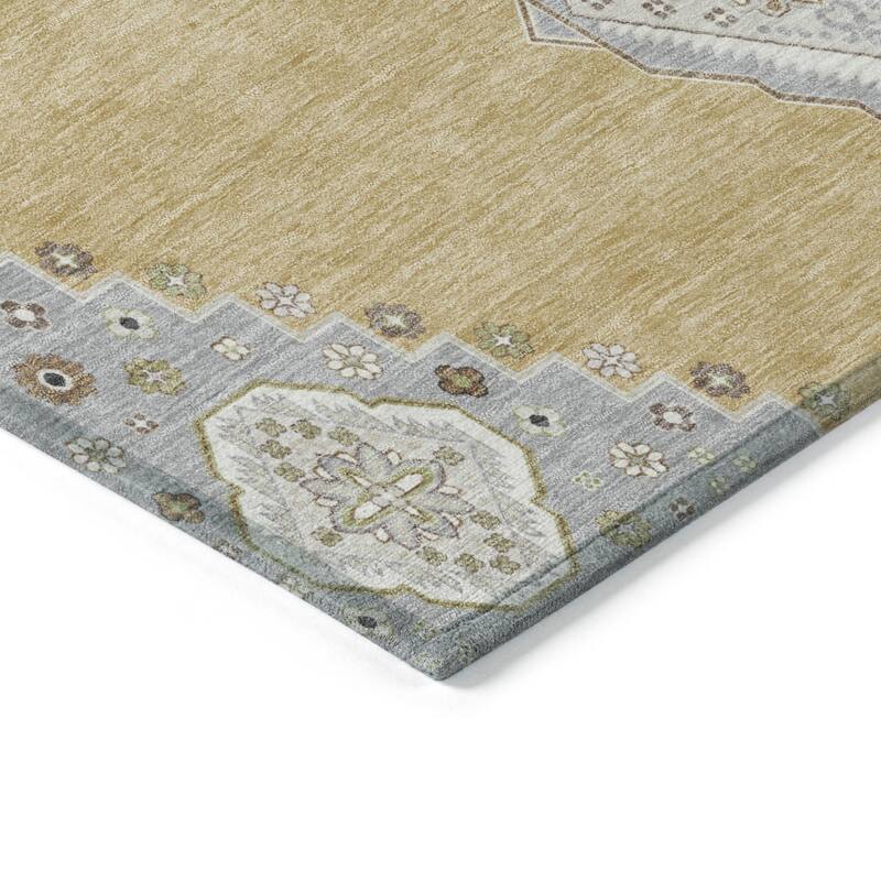 HomeRoots Oriental Traditional Rectangle Outdoor Rug