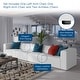 preview thumbnail 13 of 31, Mingle Vegan Leather 4-Piece Sectional Sofa