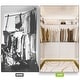 preview thumbnail 76 of 76, Kyrvo Freestanding Closet System with 3 Wooden Drawers ＆ Hanging Rod ＆ Storage Shelf, Modular Walk-in Closet Organizer Wardrobe