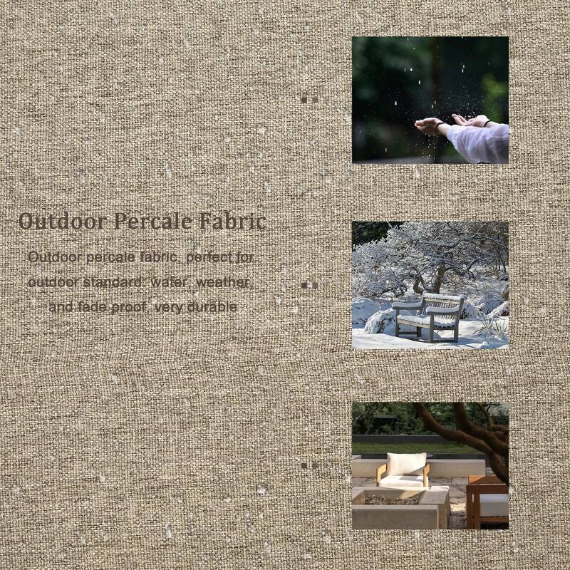 Outdoor Upholstered Chaise Modular Sectional Sofa Set