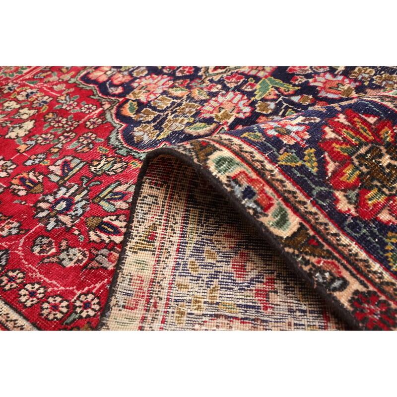 ECARPETGALLERY Hand-knotted Antalya Vintage Red Wool Rug - 6'5 x 10'1