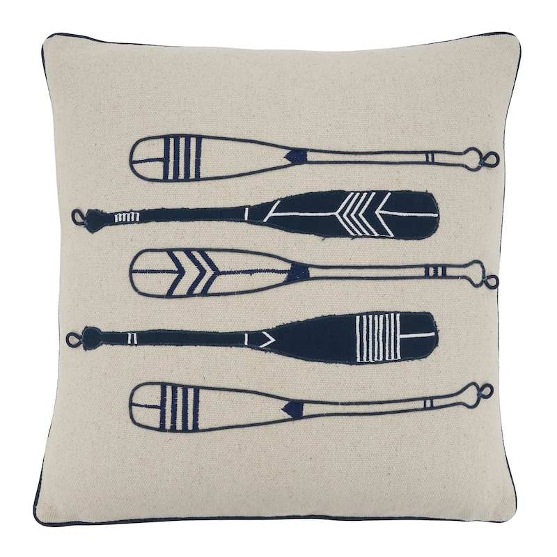 Throw Pillow With Oars
