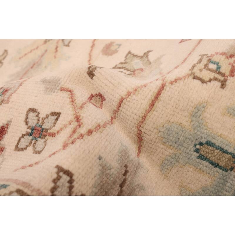 ECARPETGALLERY Hand-knotted Jules Serapi Ivory Wool Rug - 6'2 x 8'11