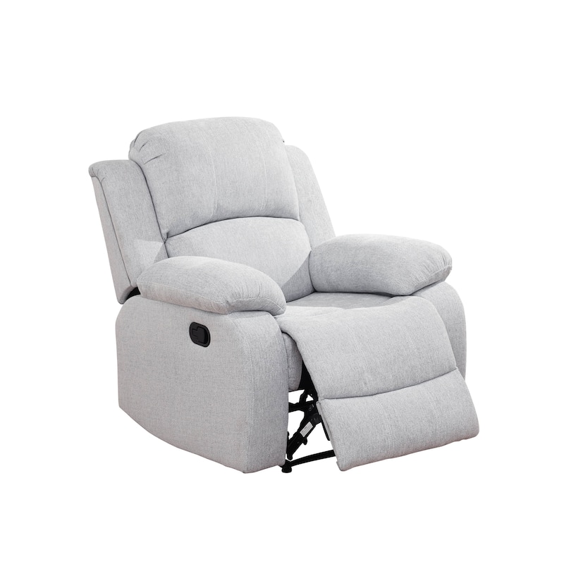Grey Flannel 3-Piece Couch Living Room Sofa Set
