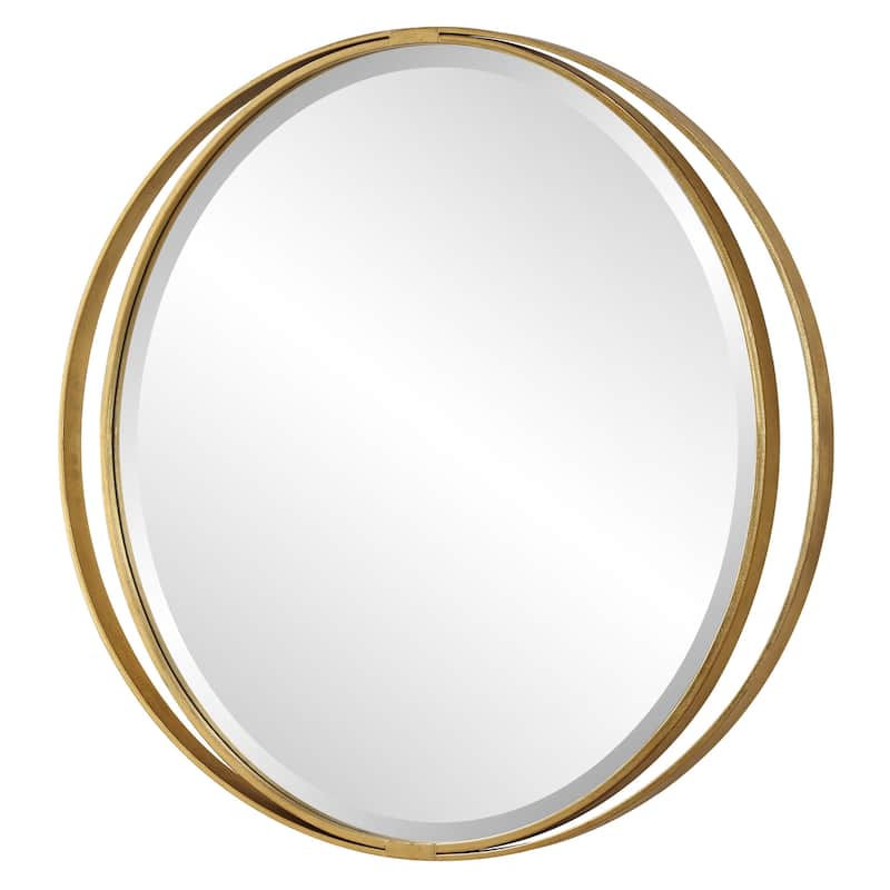 Uttermost 09991 Rhodes 36" Diameter Oval Framed Bathroom Mirror