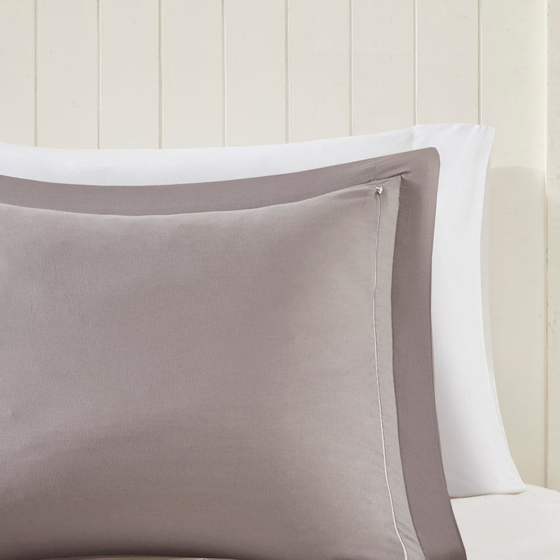 Madison Park Essentials Windsor 3M Scotchgard Diamond Quilting Reversible Down Alternative Comforter Set